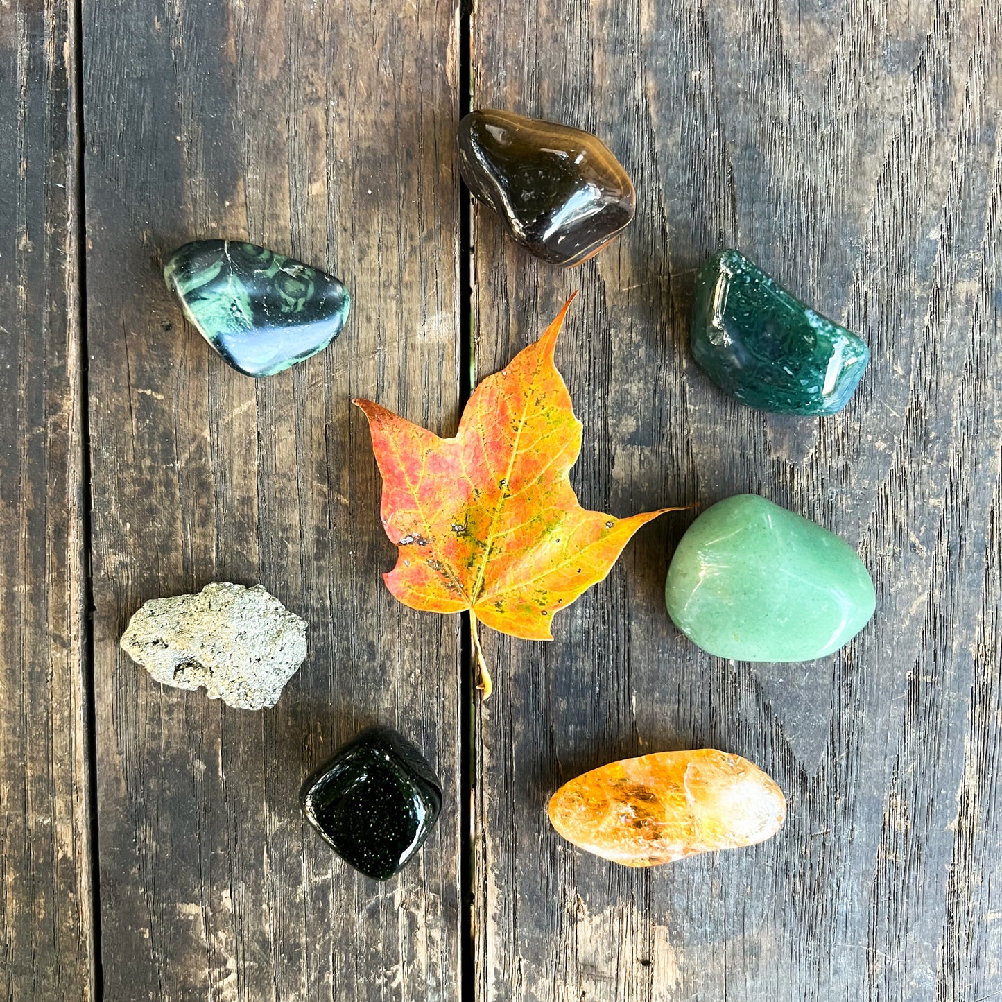 Abundance and Good Fortune Crystal Set - Good Luck Crystals - Root Chakra Crystals