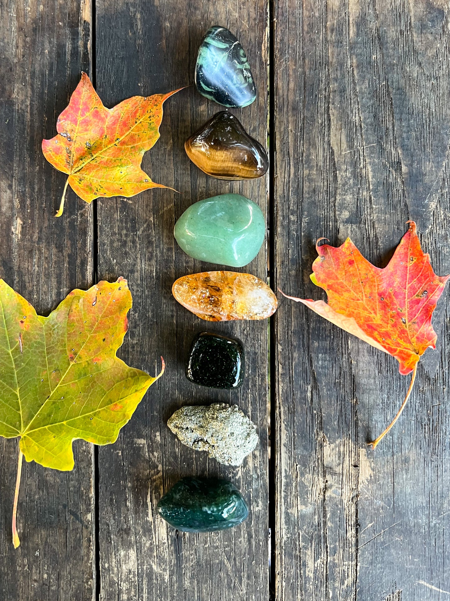 Abundance and Good Fortune Crystal Set - Good Luck Crystals - Root Chakra Crystals