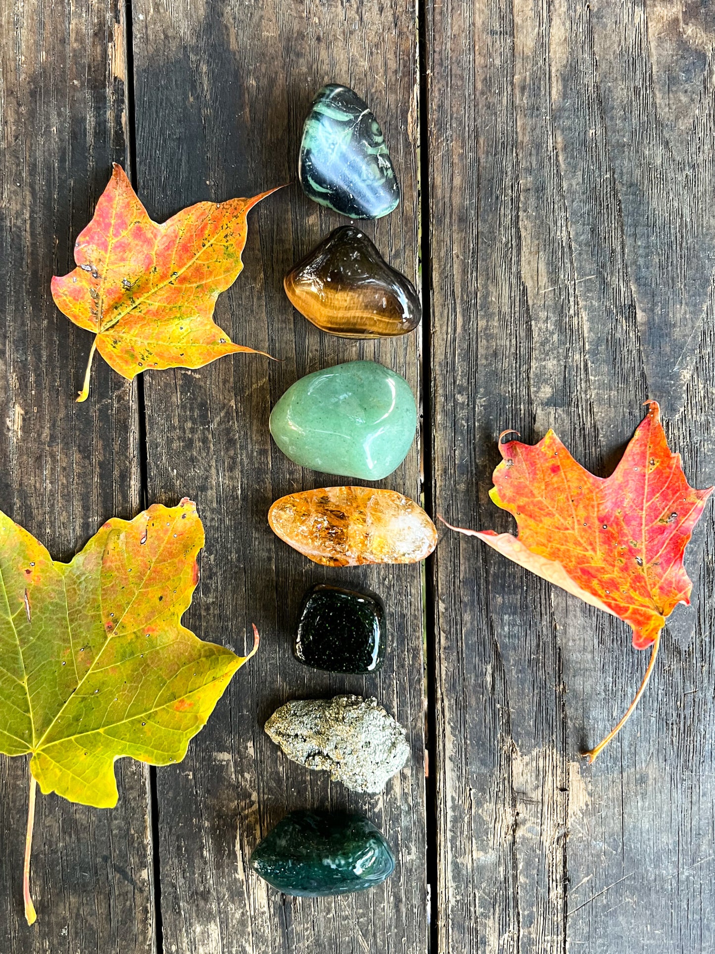 Abundance and Good Fortune Crystal Set - Good Luck Crystals - Root Chakra Crystals