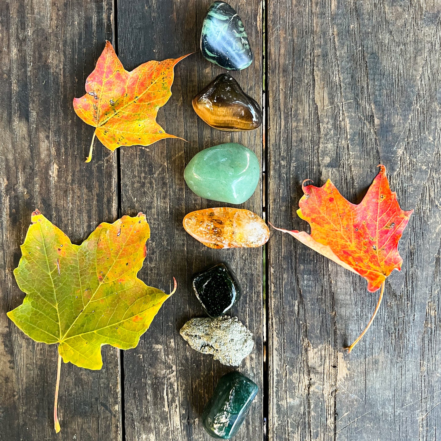 Abundance and Good Fortune Crystal Set - Good Luck Crystals - Root Chakra Crystals
