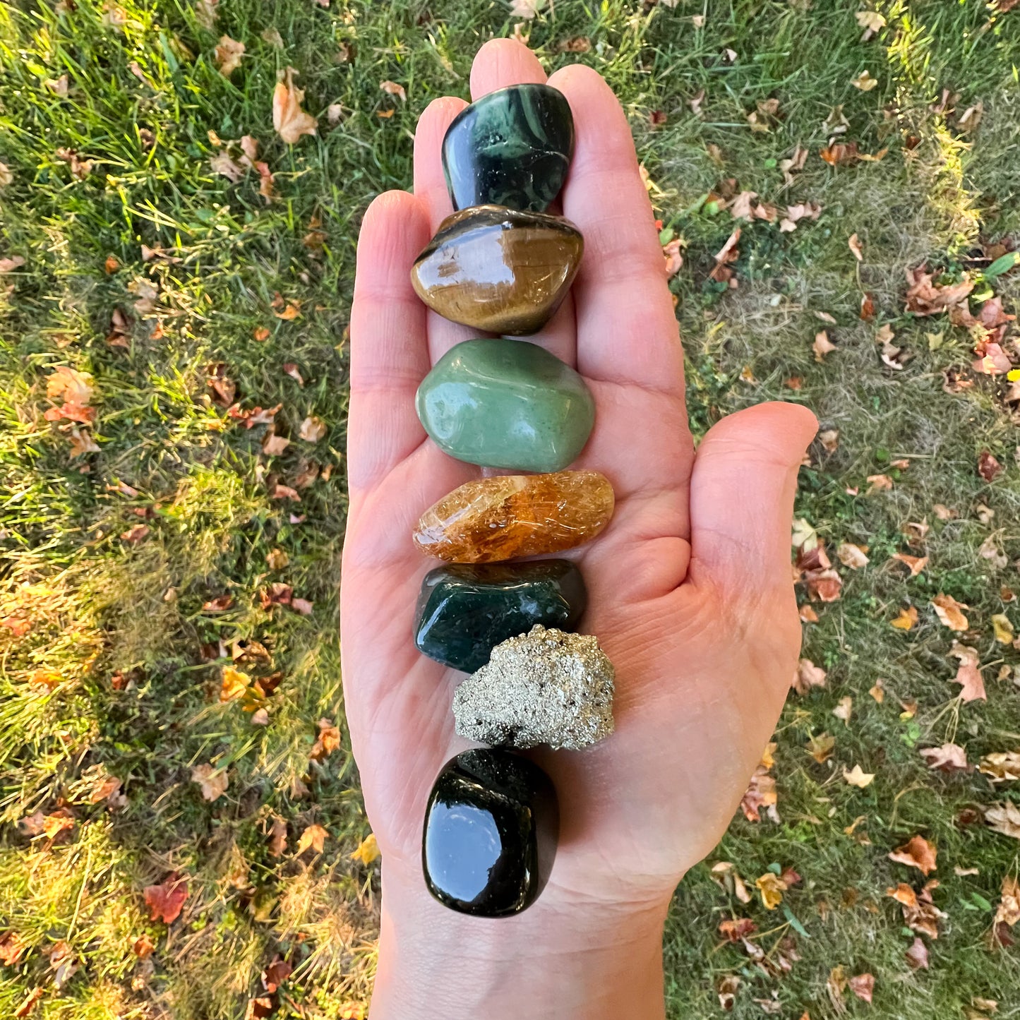 Abundance and Good Fortune Crystal Set - Good Luck Crystals - Root Chakra Crystals