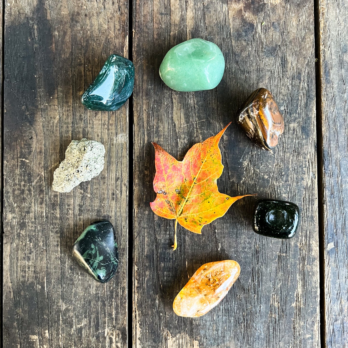 Abundance and Good Fortune Crystal Set - Good Luck Crystals - Root Chakra Crystals