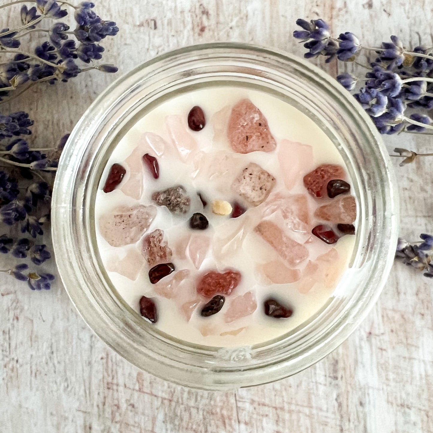 Dawn Crystal Candle - Hand-poured Soy Wax Aromatherapy Crystal Candle - Vegan Candle - Phthalate Free