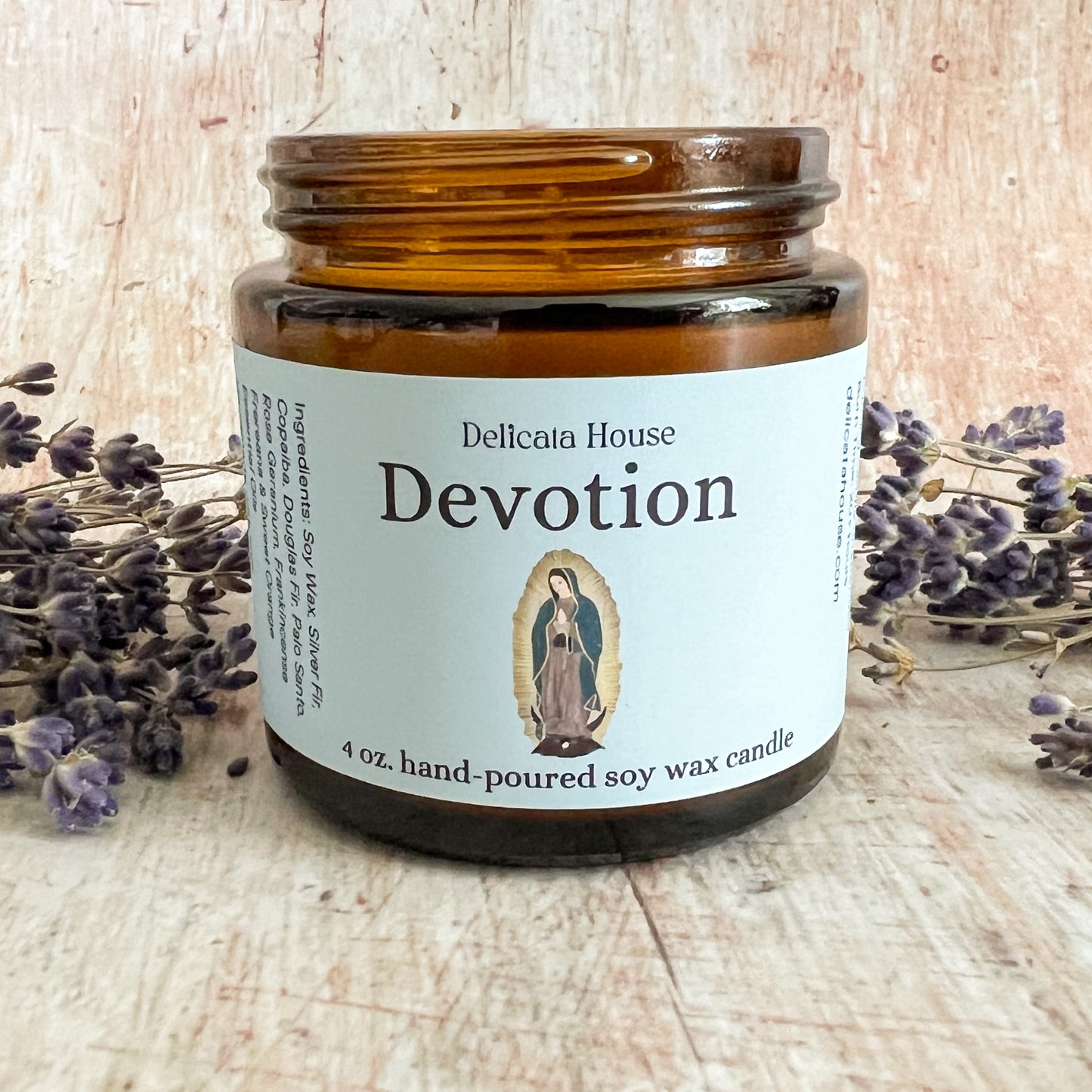Devotion Container Candle - All-Natural Hand-poured Soy Wax Candle - Jar Candle with Pure Essential Oils - Phthalate Free - Vegan Candle