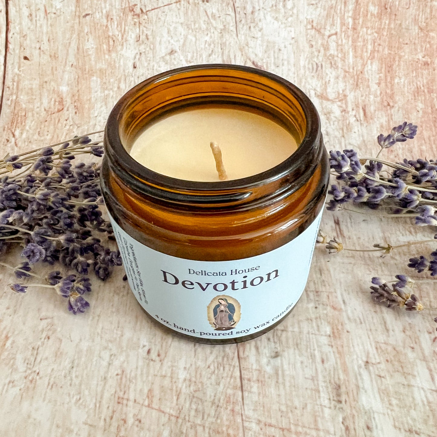 Devotion Container Candle - All-Natural Hand-poured Soy Wax Candle - Jar Candle with Pure Essential Oils - Phthalate Free - Vegan Candle