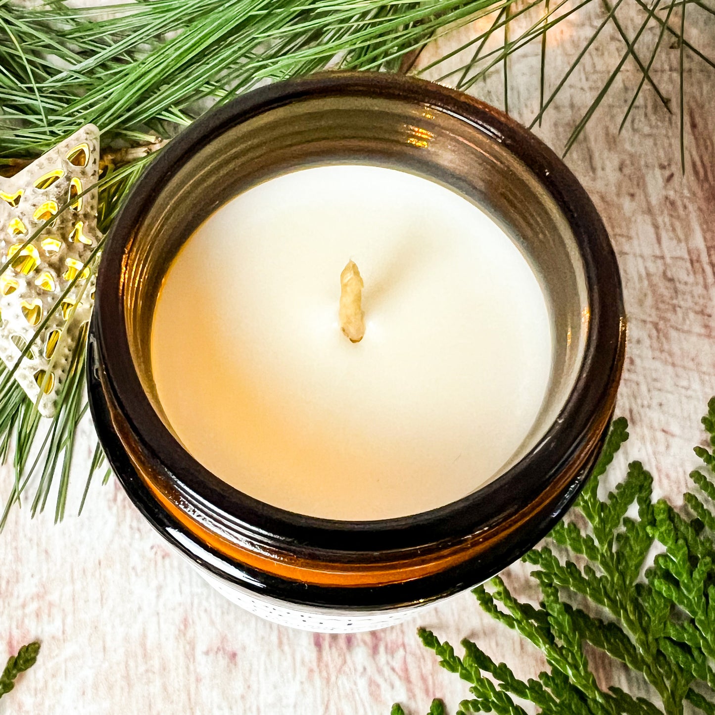 Lavender Candle - Jar Candle with Pure Essential Oils - Calming Container Candle - Vegan Candle - Phthalate Free Candle