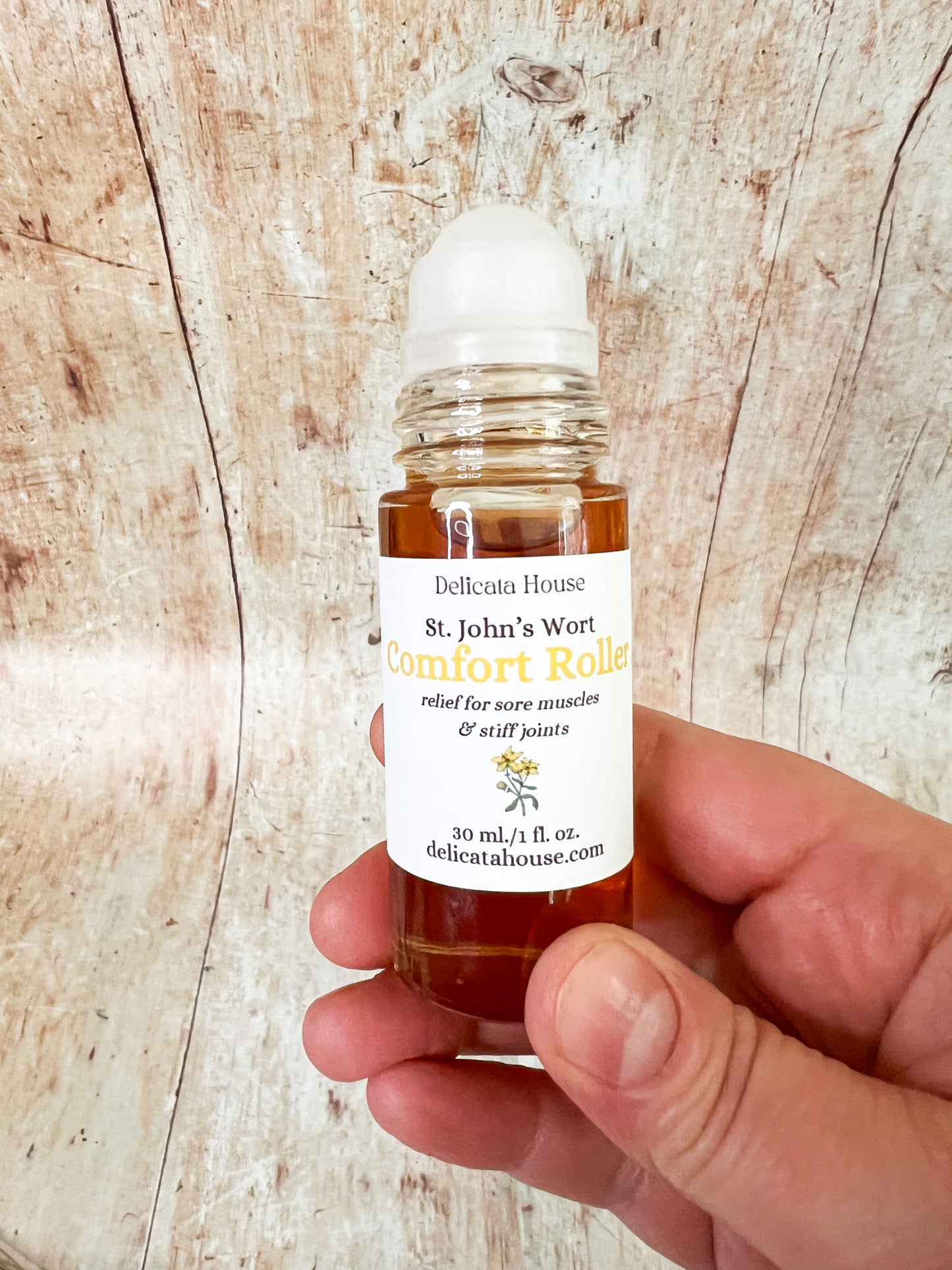 St. John's Wort Comfort Roller - Relief for Sore Muscles & Stiff Joints - Natural Pain Relief