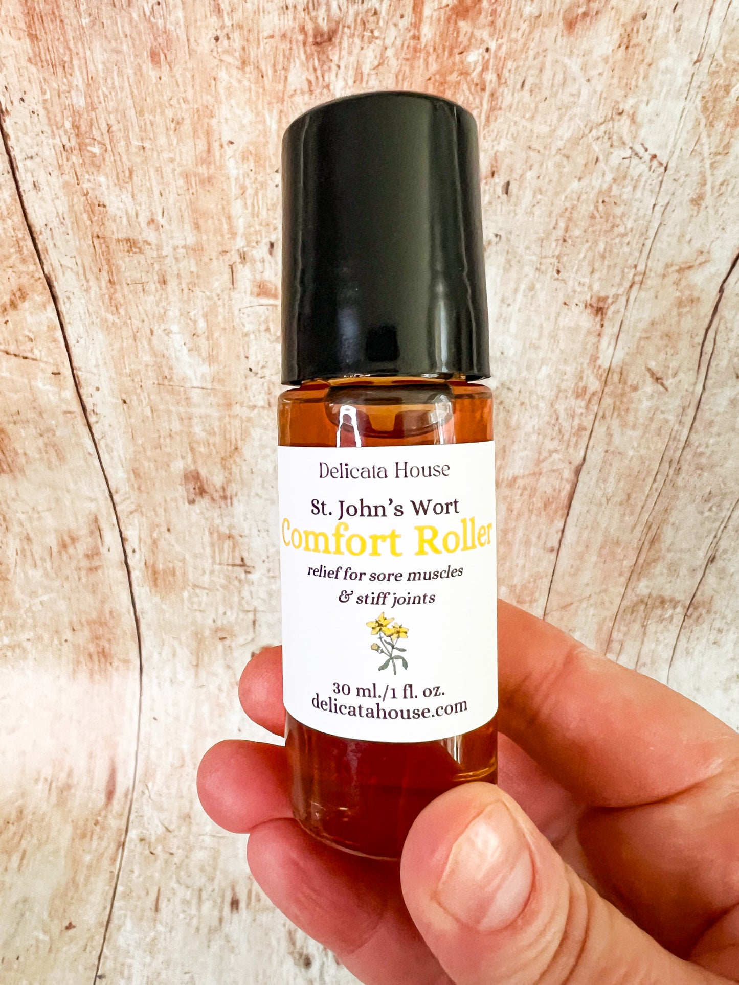 St. John's Wort Comfort Roller - Relief for Sore Muscles & Stiff Joints - Natural Pain Relief