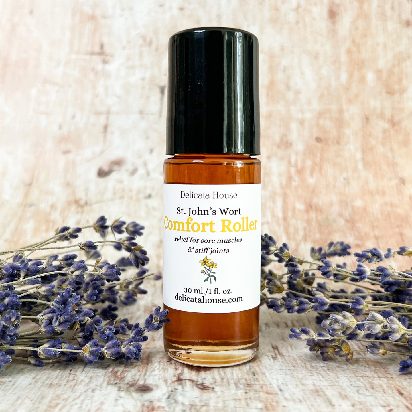 St. John's Wort Comfort Roller - Relief for Sore Muscles & Stiff Joints - Natural Pain Relief