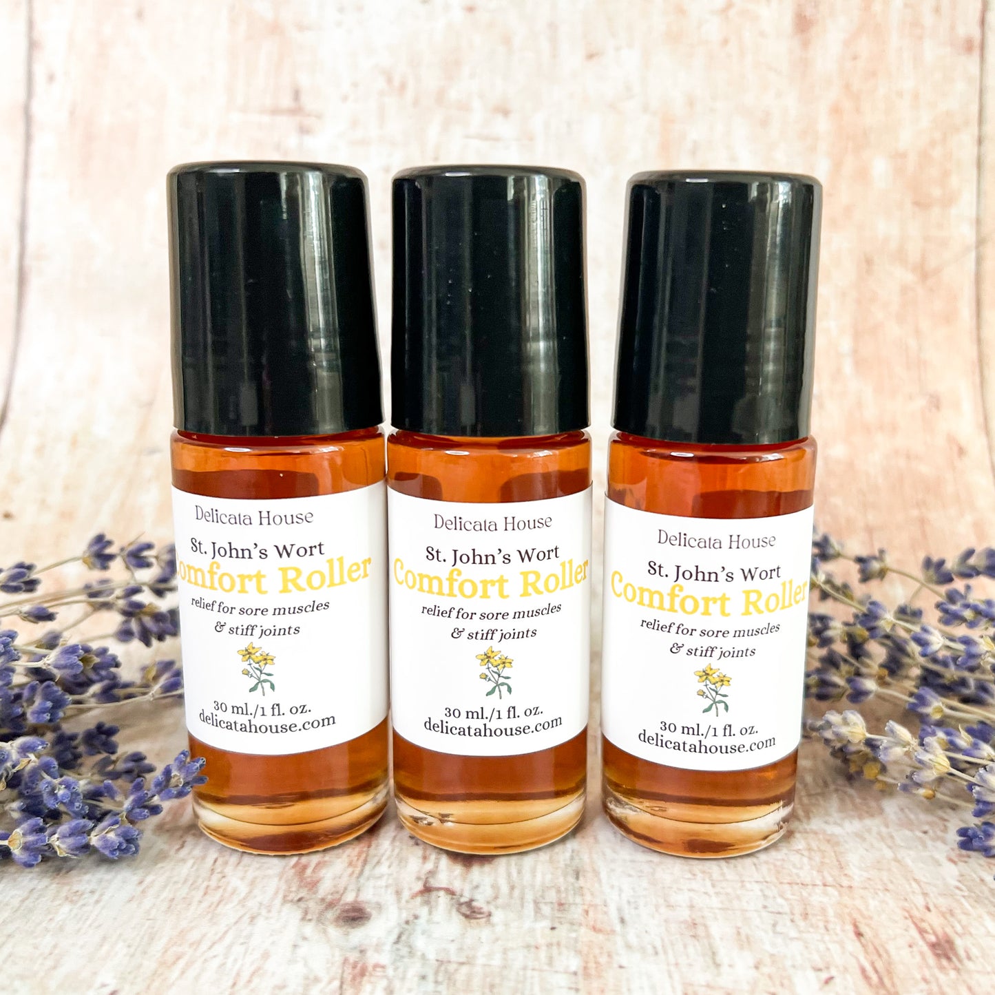 St. John's Wort Comfort Roller - Relief for Sore Muscles & Stiff Joints - Natural Pain Relief