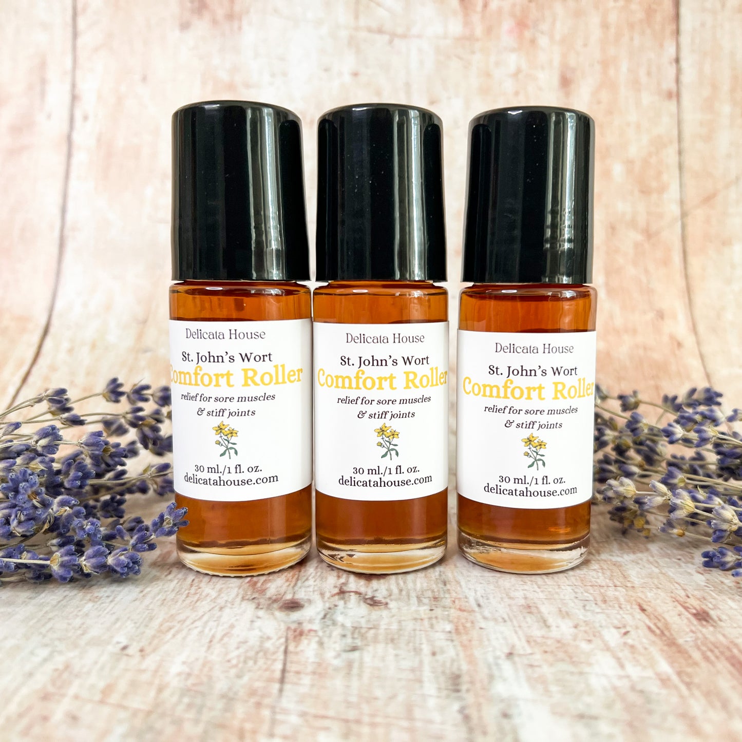 St. John's Wort Comfort Roller - Relief for Sore Muscles & Stiff Joints - Natural Pain Relief