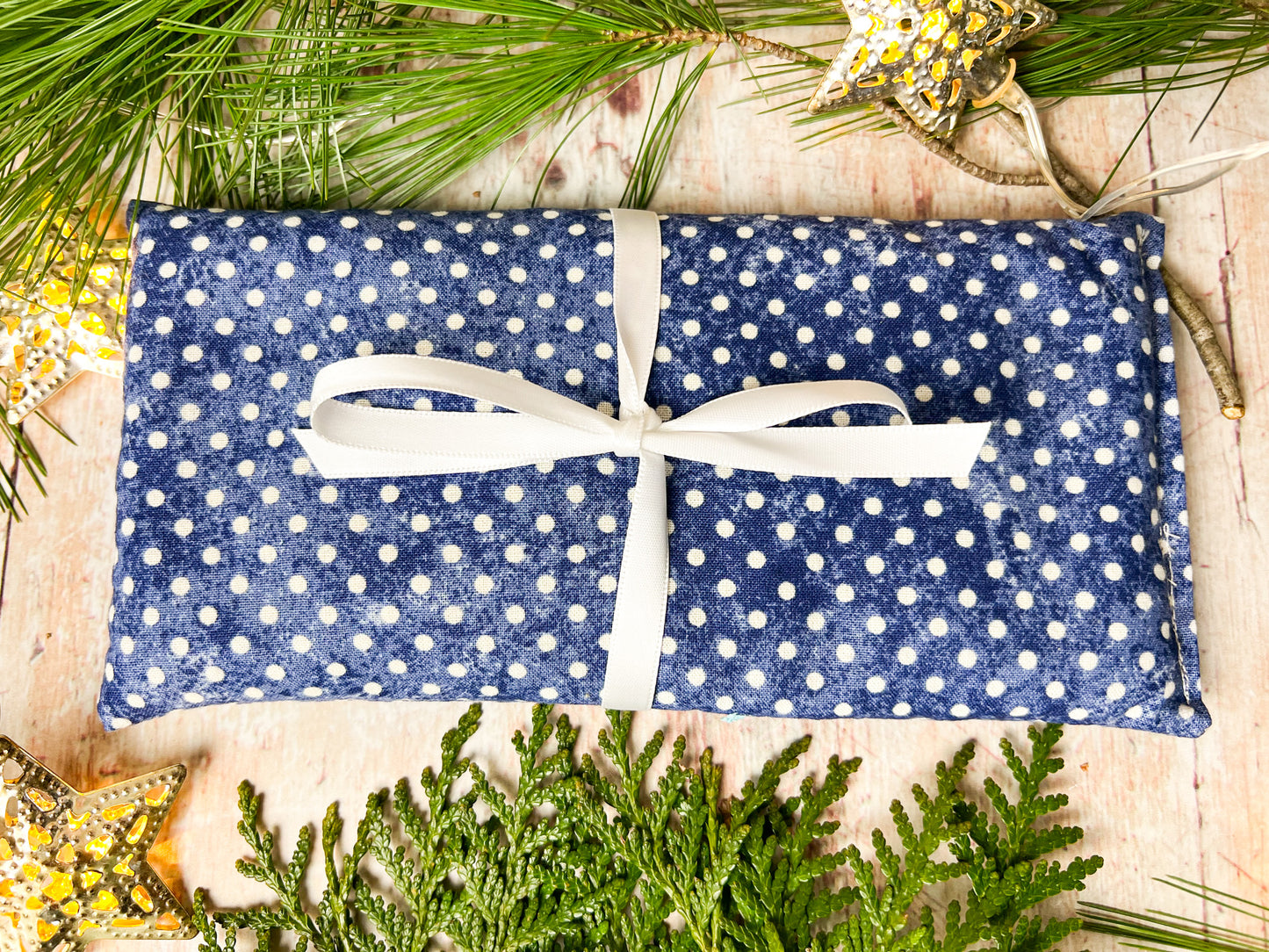 Flax and Lavender Eye Pillow for Yoga and Meditation
