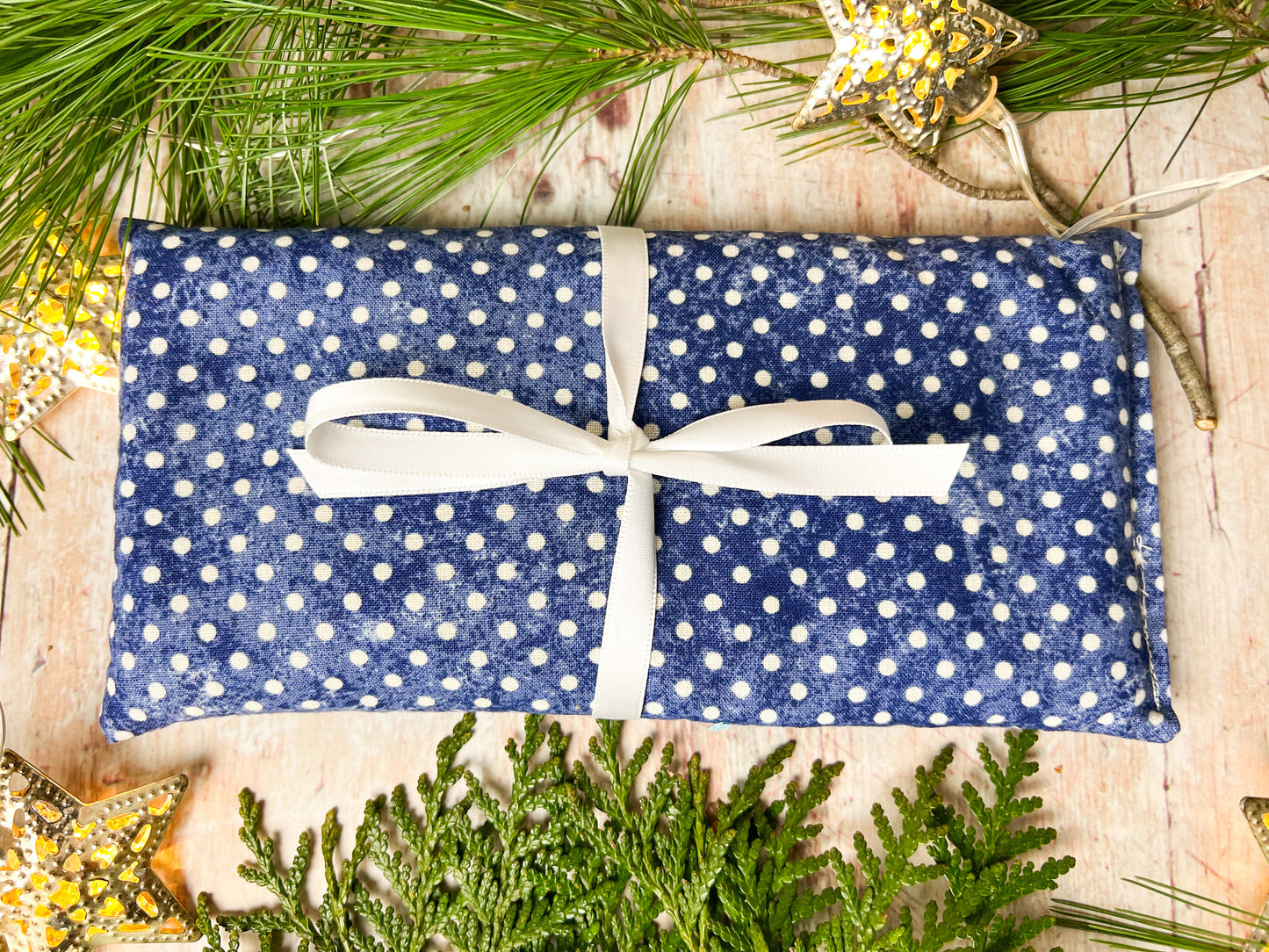 Flax and Lavender Eye Pillow for Yoga and Meditation