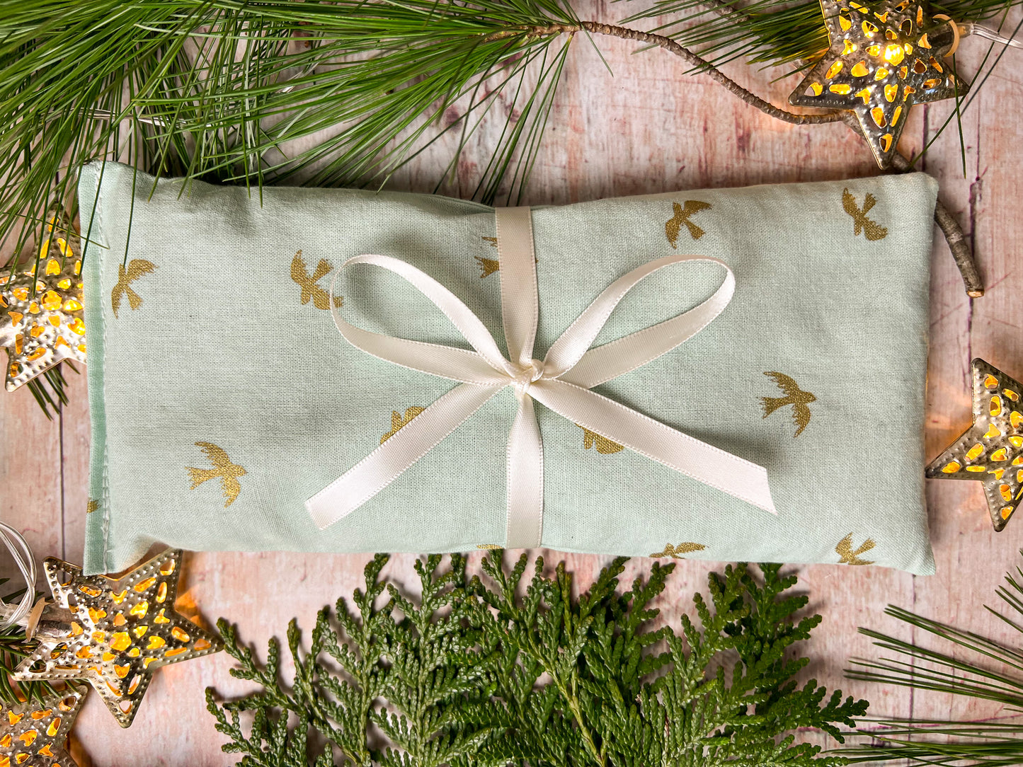 Flax and Lavender Eye Pillow for Yoga and Meditation