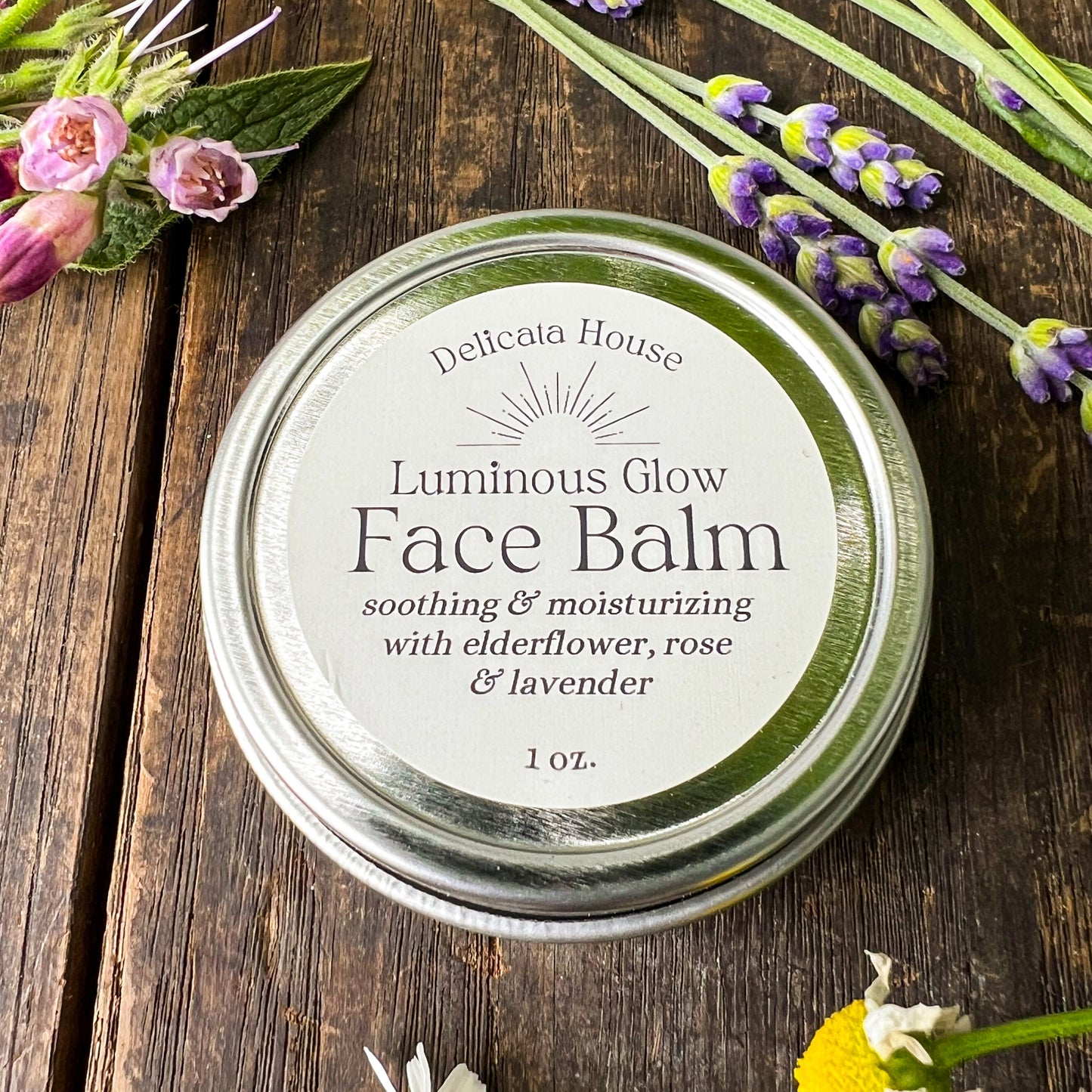 Luminous Glow Face Balm - 1 oz. - Balm for Dry, Chapped or Sensitive Skin - Moisturizing, Replenishing Face Balm