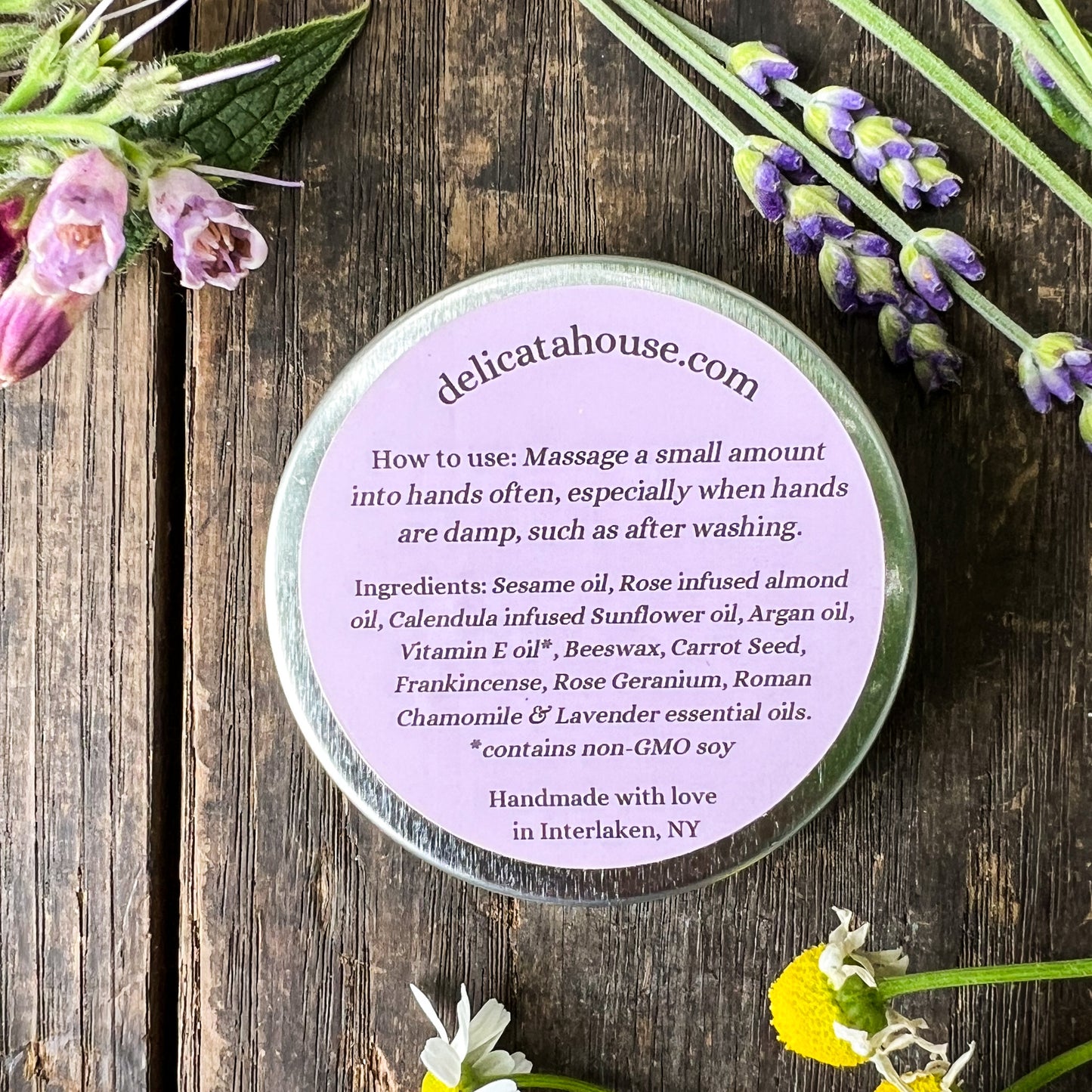 Healing Hand Balm - 1 oz. - Balm for Dry, Chapped Skin - Moisturizing Hand Balm - with Argan Oil + Vitamin E, Carrot Seed, Frankincense, and Rose Geranium Essential Oils