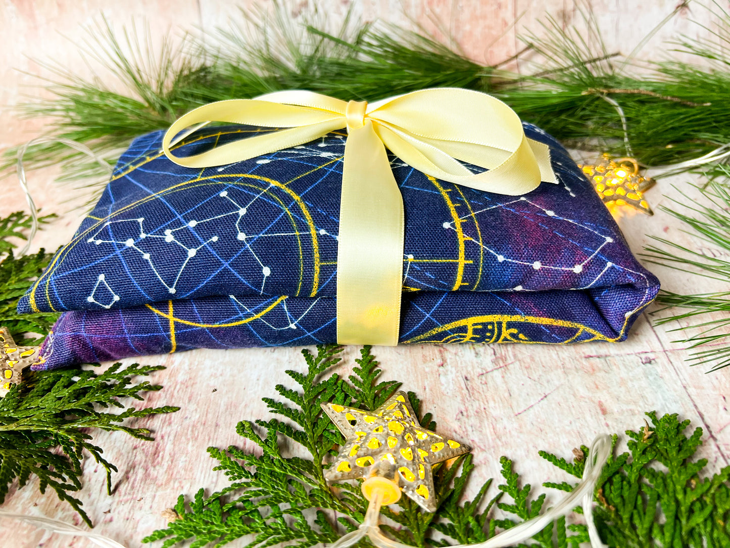 Flax and Lavender Microwaveable Heat Pack - Warming Pillow with Lavender and Flax