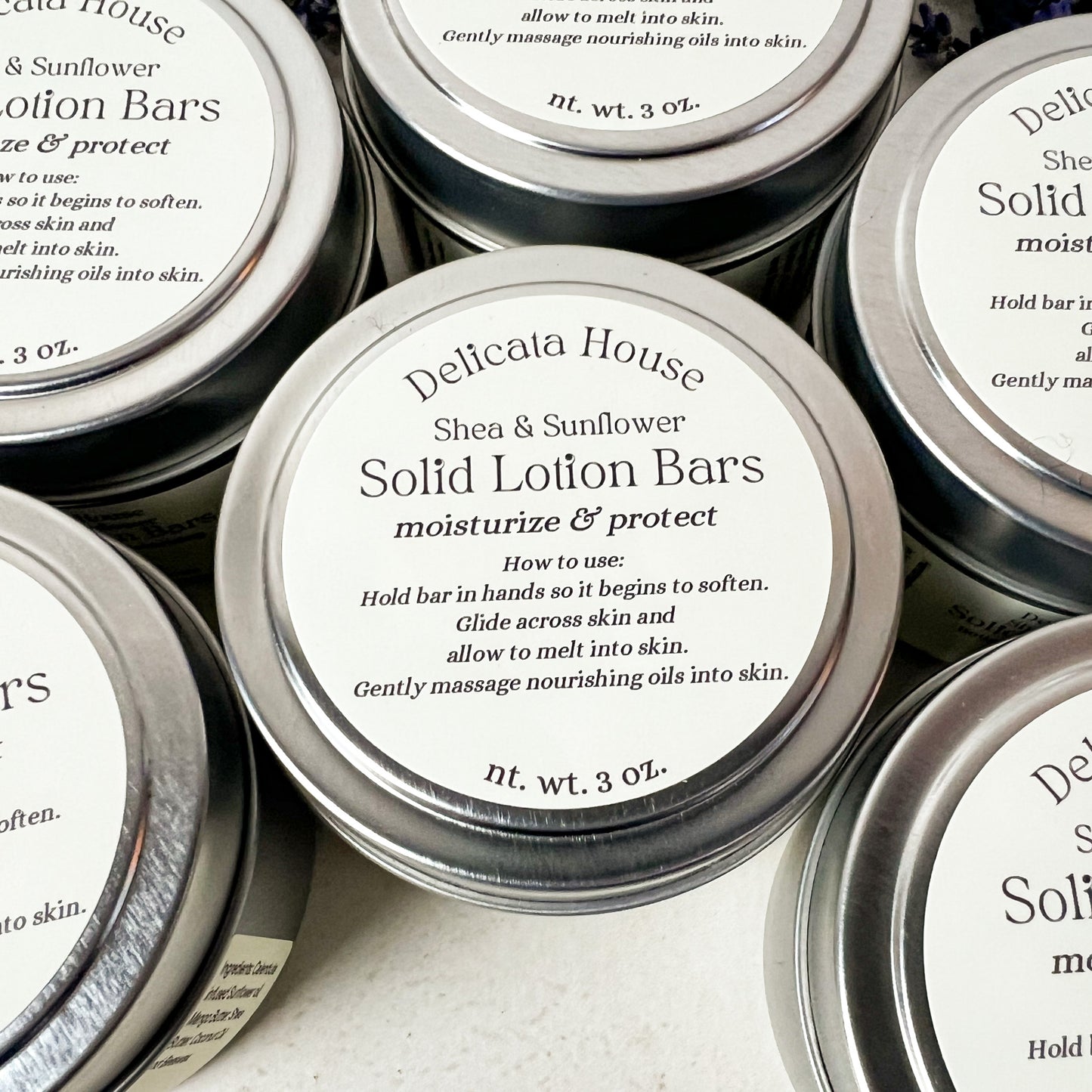 Lotion Bars - Solid Lotion Bars - Shea and Sunflower Lotion Bars - Nourishing & Moisturizing - For Hands & Body
