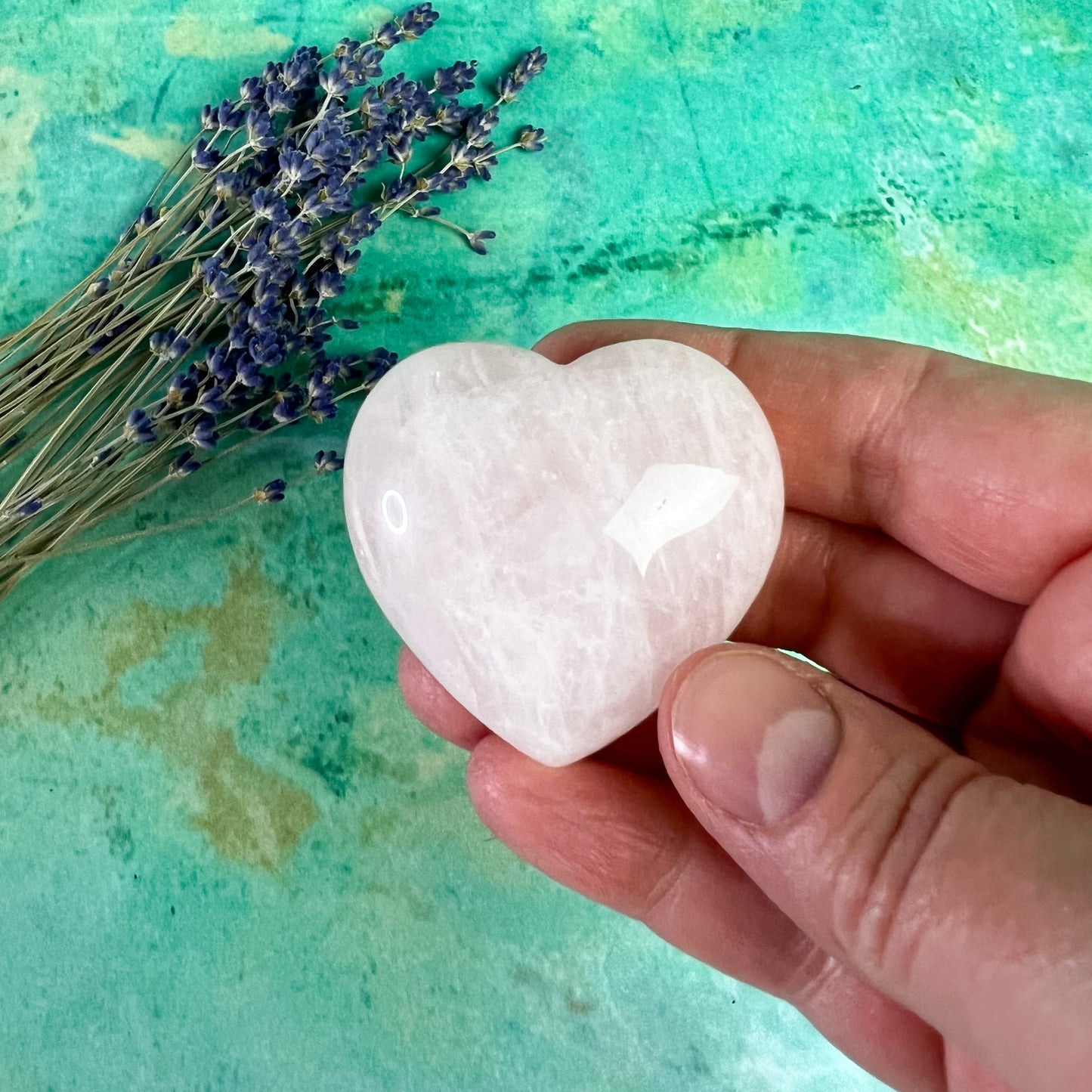 Rose Quartz Crystal Heart - Crystal for Love and Compassion - Friendship Gift