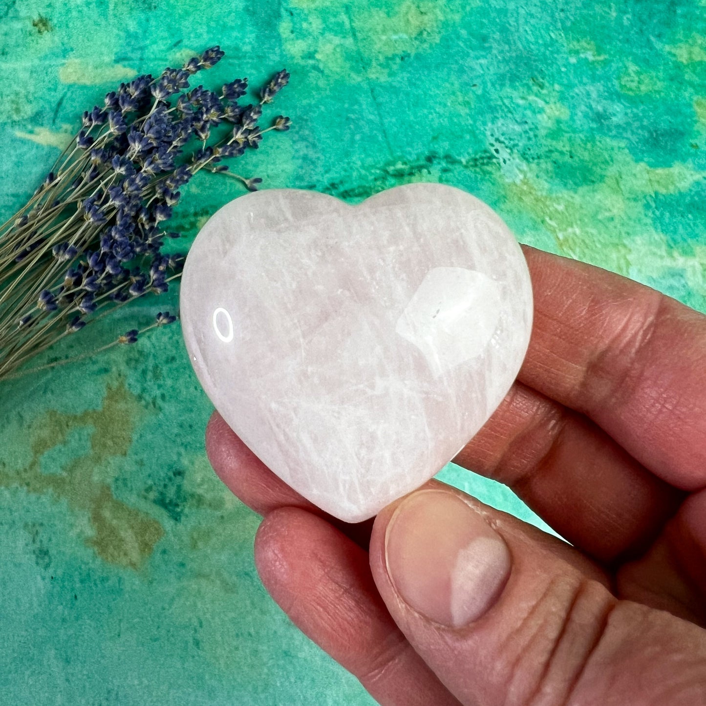 Rose Quartz Crystal Heart - Crystal for Love and Compassion - Friendship Gift