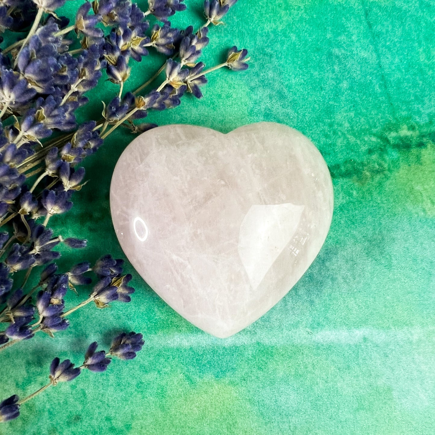 Rose Quartz Crystal Heart - Crystal for Love and Compassion - Friendship Gift