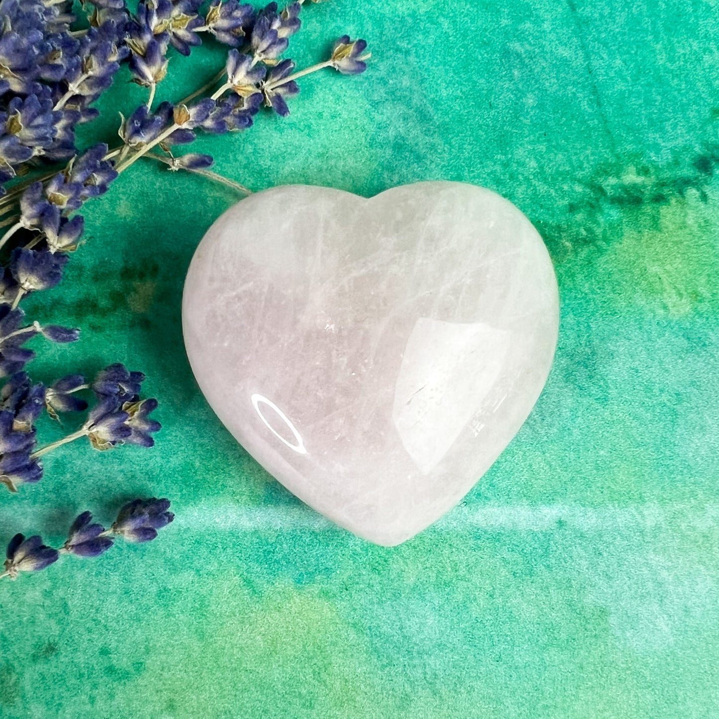 Rose Quartz Crystal Heart - Crystal for Love and Compassion - Friendship Gift