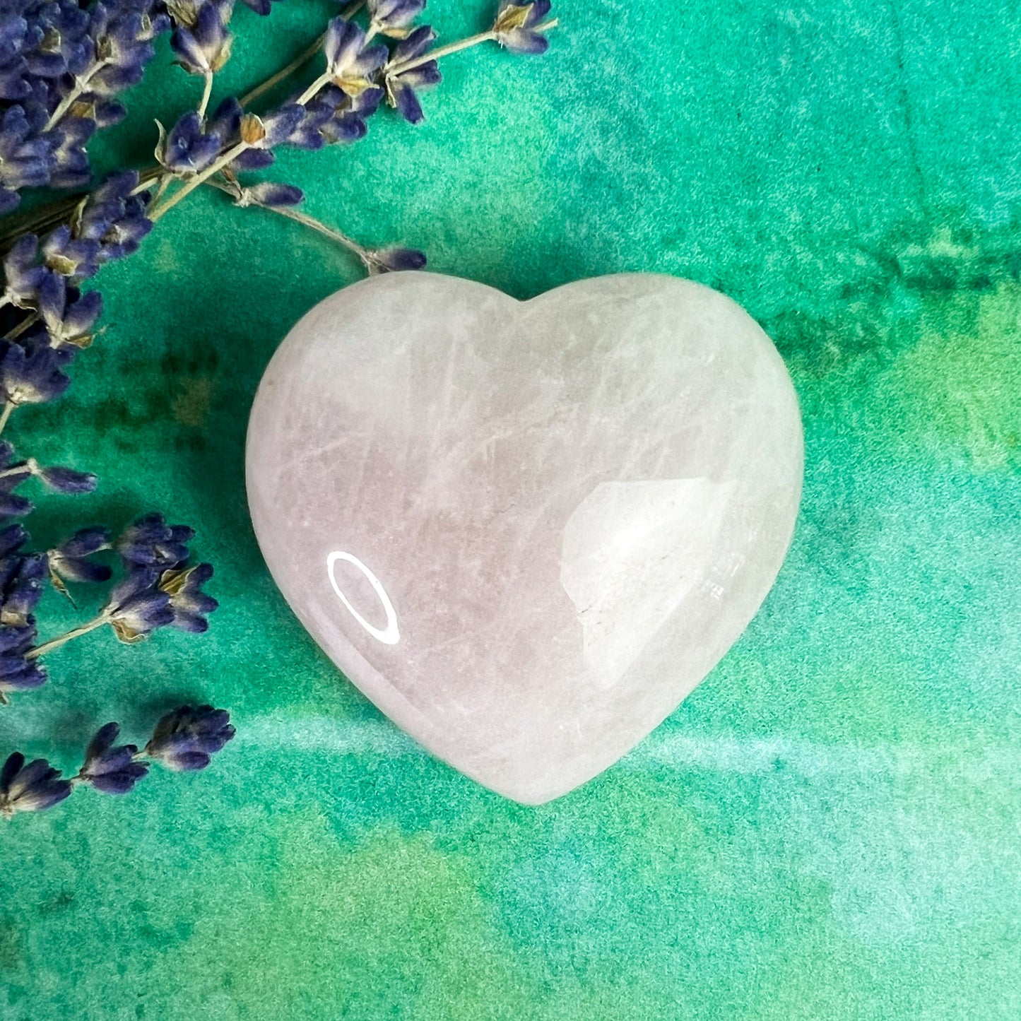 Rose Quartz Crystal Heart - Crystal for Love and Compassion - Friendship Gift