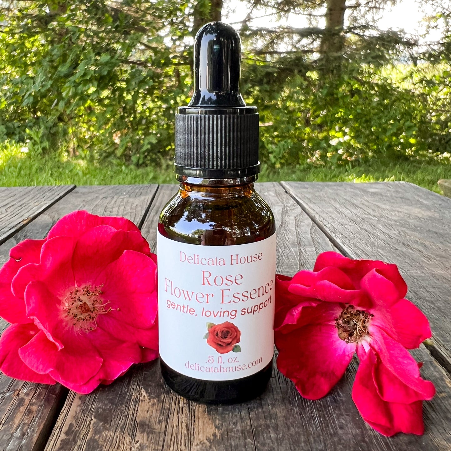 Rose Flower Essence - Rose Flower Remedy - 4th Chakra Support - Heart Chakra Support - Rose Flower Elixir - Flower Essence