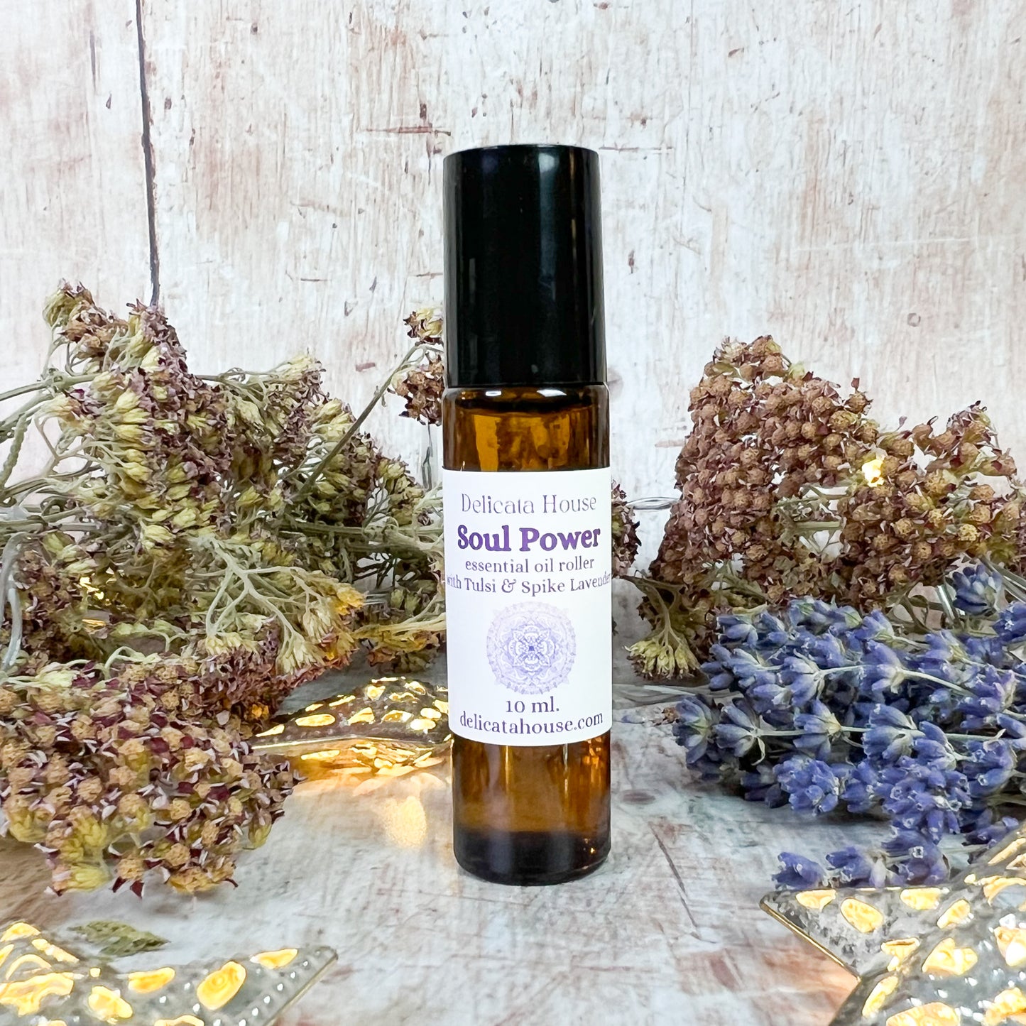 Soul Power Roller - Aromatherapy for Spiritual Practice - Essential oils for meditation, yoga, prayer