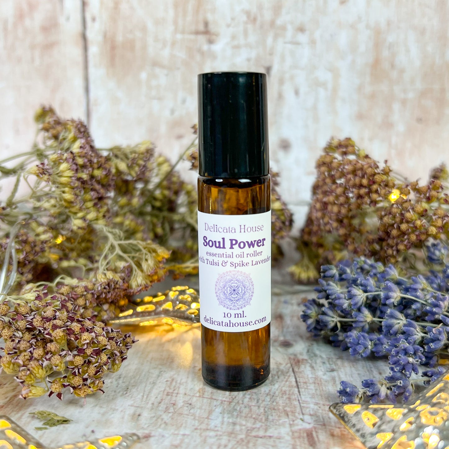 Soul Power Roller - Aromatherapy for Spiritual Practice - Essential oils for meditation, yoga, prayer