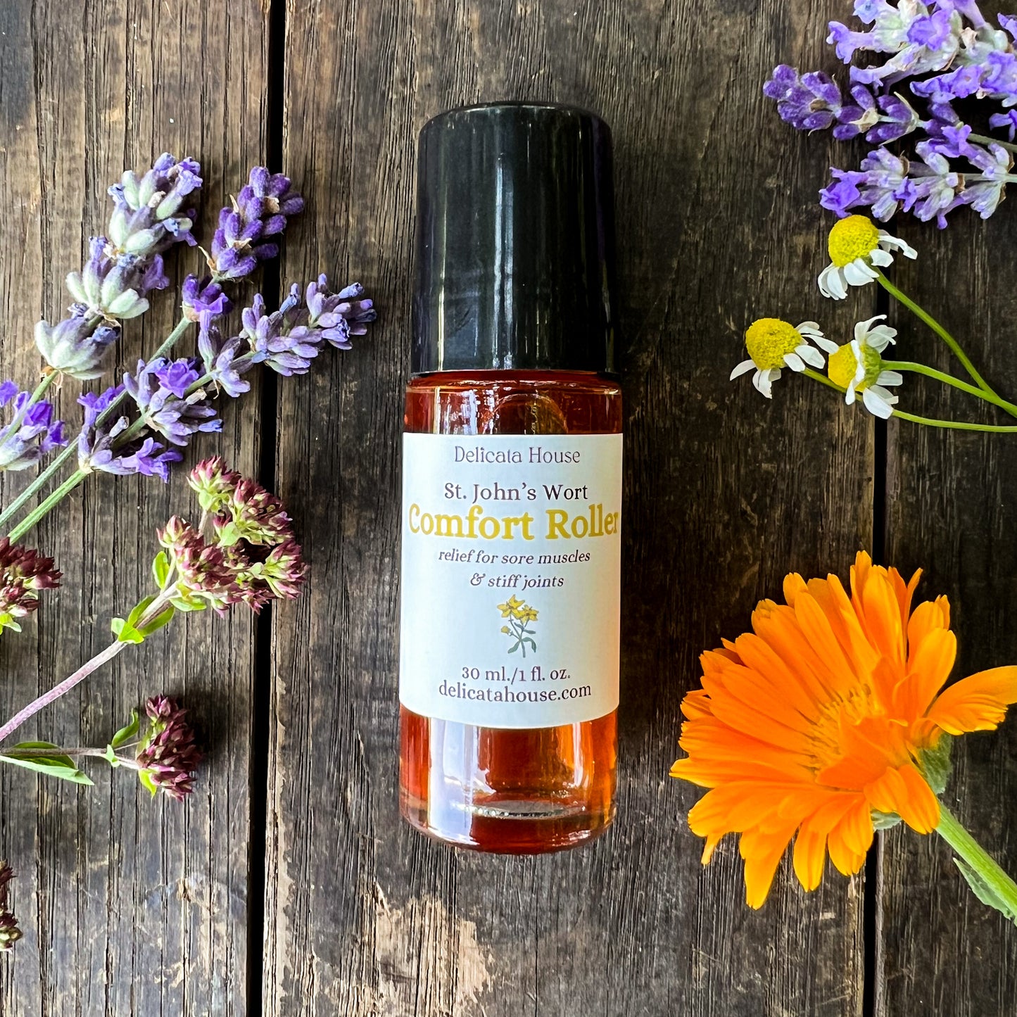 St. John's Wort Comfort Roller - Relief for Sore Muscles & Stiff Joints - Natural Pain Relief
