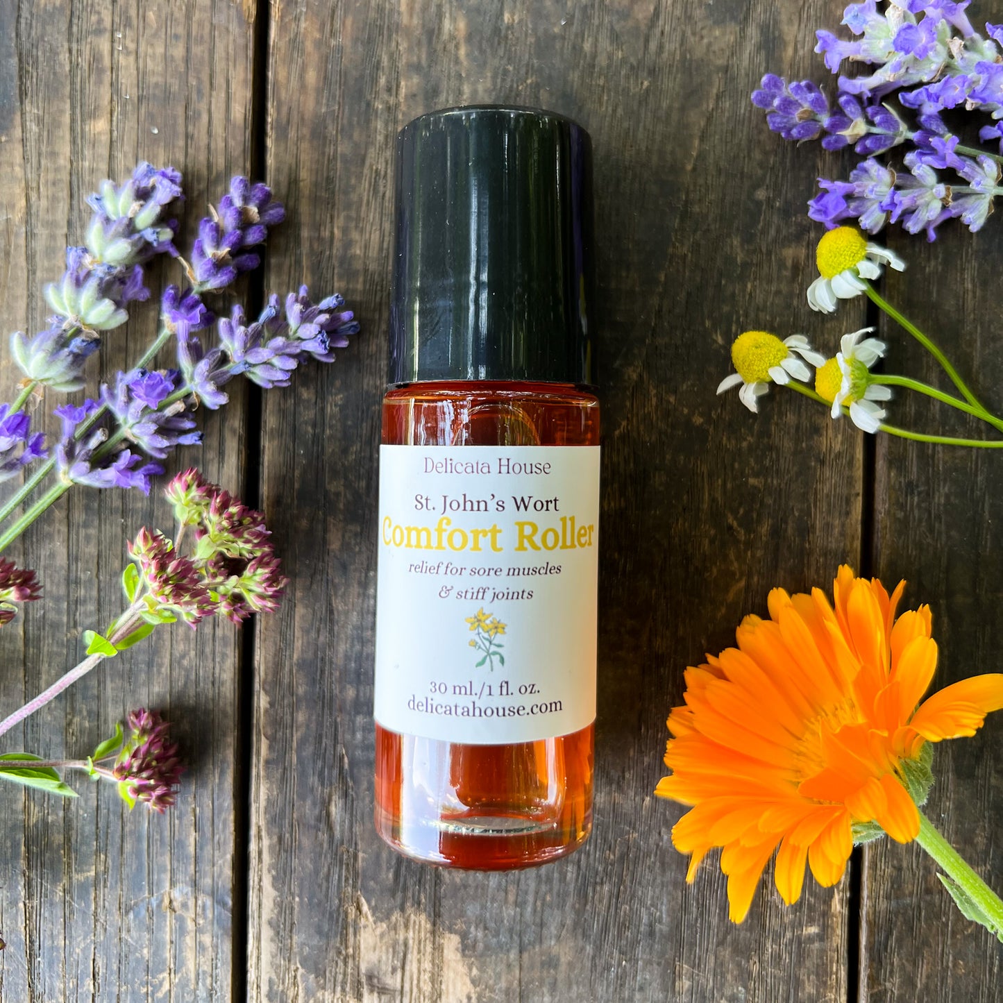 St. John's Wort Comfort Roller - Relief for Sore Muscles & Stiff Joints - Natural Pain Relief