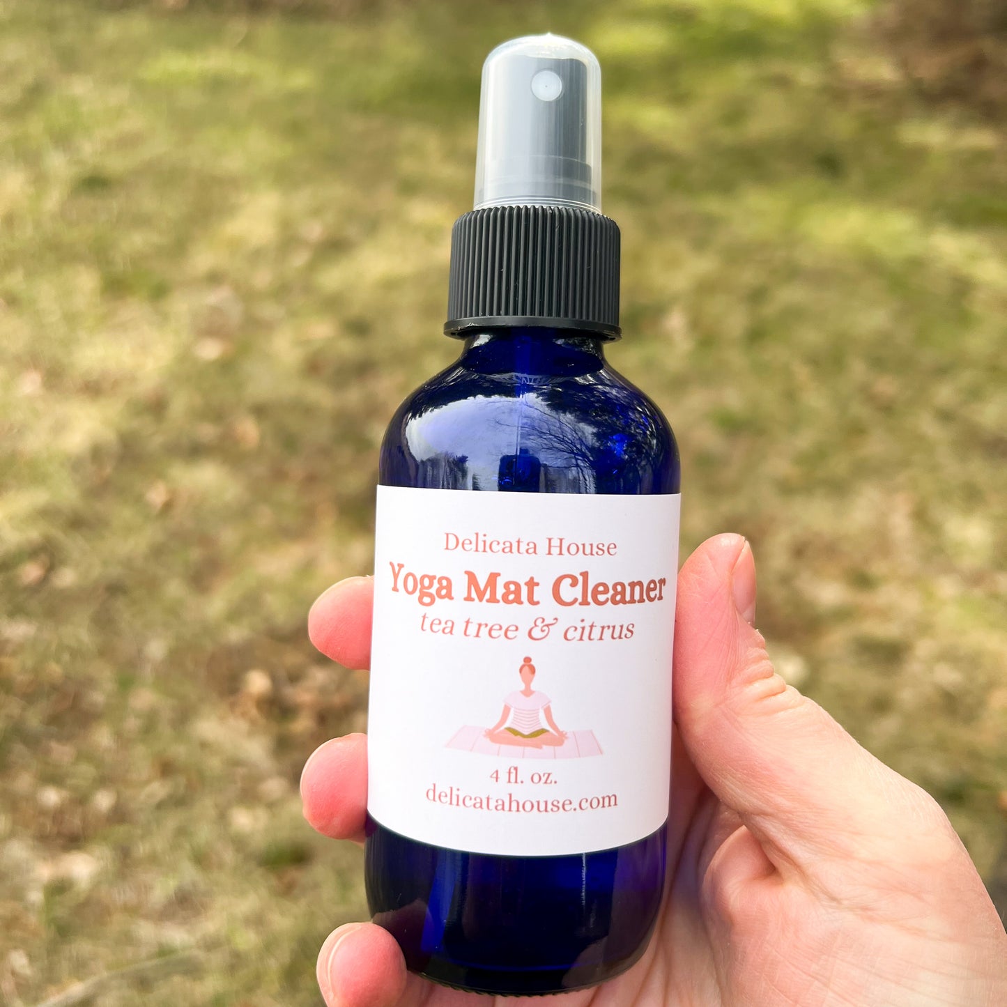 Yoga Mat Cleaning Spray - Yoga Mat Spray - Cinnamon Clove and Bay Laurel Yoga Mat Cleaner Spray