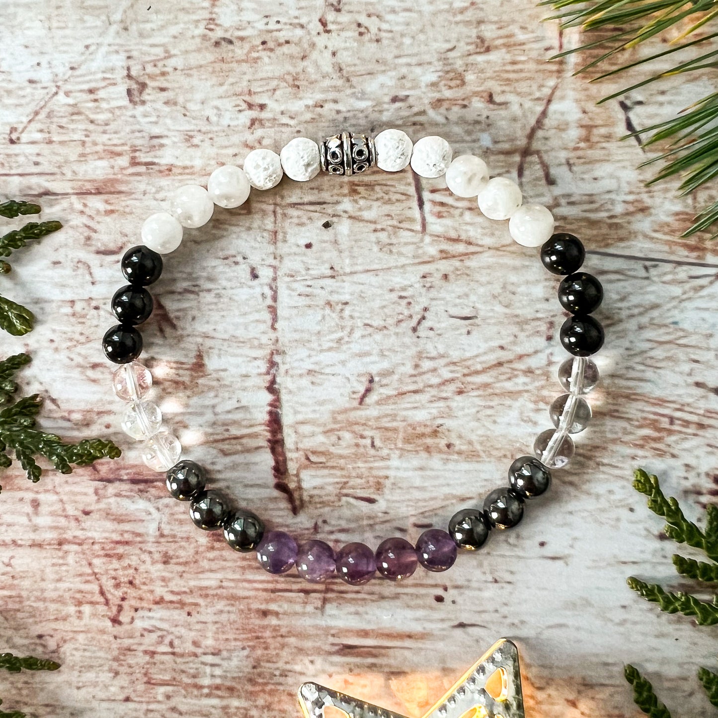 Empath Diffuser Bead Bracelet Size Large / HSP Diffuser Bracelet / Aromatherapy Diffuser Bracelet / Lava Bead Bracelet / Friend Jewelry Gift / Boho Jewelry Gift / Lava Bead Diffuser Bracelet