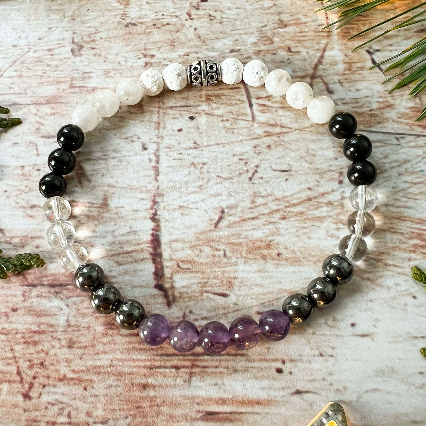 Empath Diffuser Bead Bracelet Size Large / HSP Diffuser Bracelet / Aromatherapy Diffuser Bracelet / Lava Bead Bracelet / Friend Jewelry Gift / Boho Jewelry Gift / Lava Bead Diffuser Bracelet
