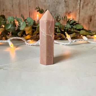 Pink Opal Crystal Tower - Crystal for Heart Chakra Healing - Nurturing Crystal
