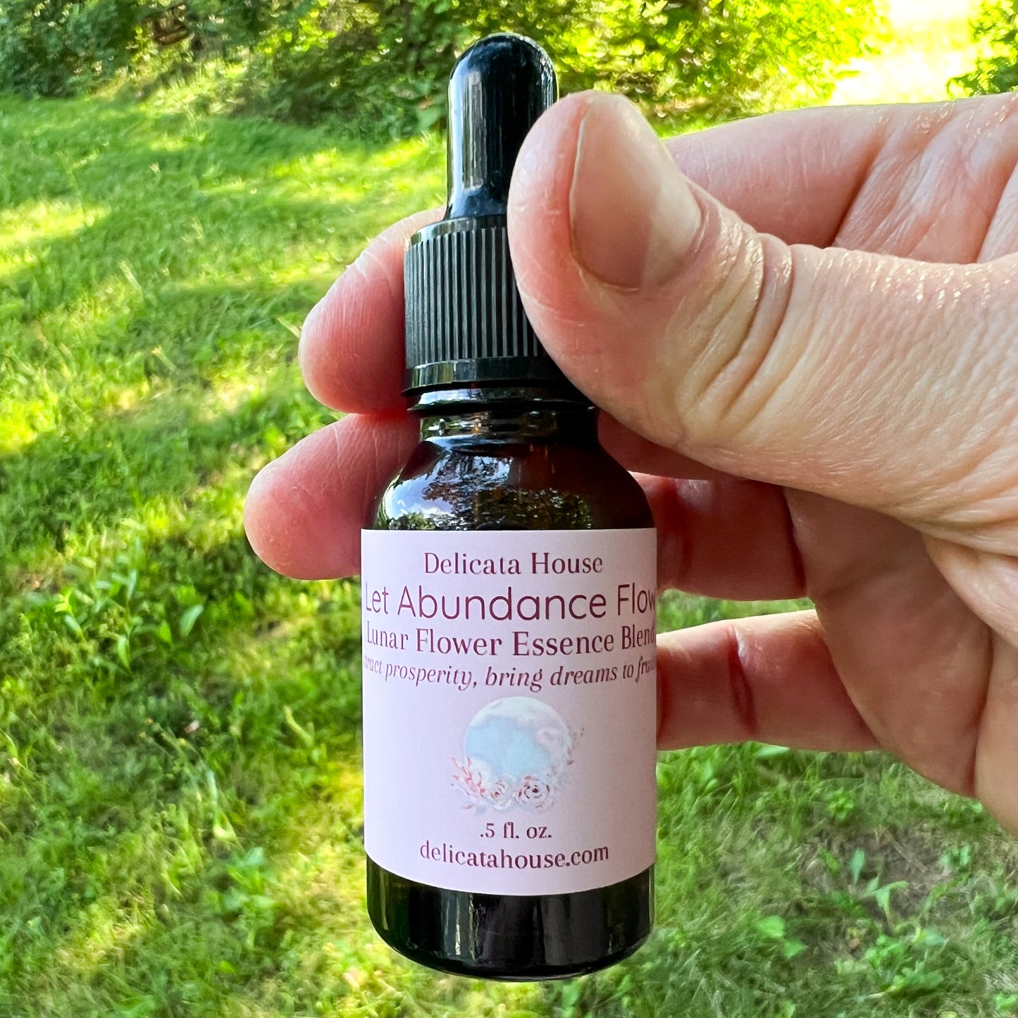 Let Abundance Flow Lunar Flower Essence Blend - attract prosperity, bring dreams to fruition