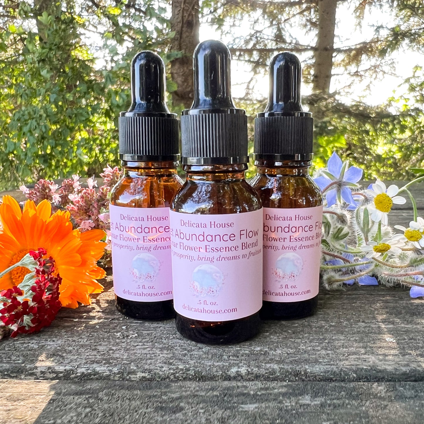 Let Abundance Flow Lunar Flower Essence Blend - attract prosperity, bring dreams to fruition