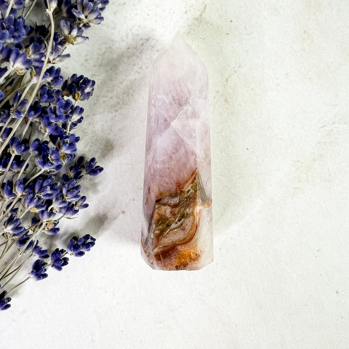 RARE Natural Amethyst Lace Agate Crystal Tower