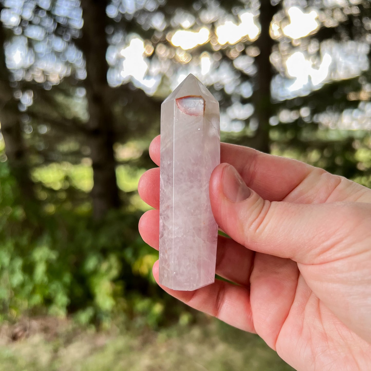 RARE Natural Amethyst Lace Agate Crystal Tower