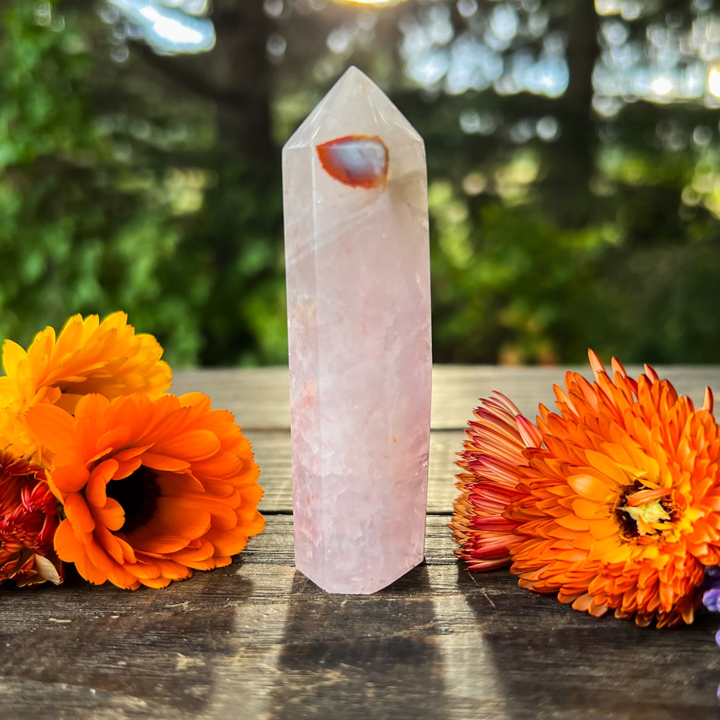 RARE Natural Amethyst Lace Agate Crystal Tower