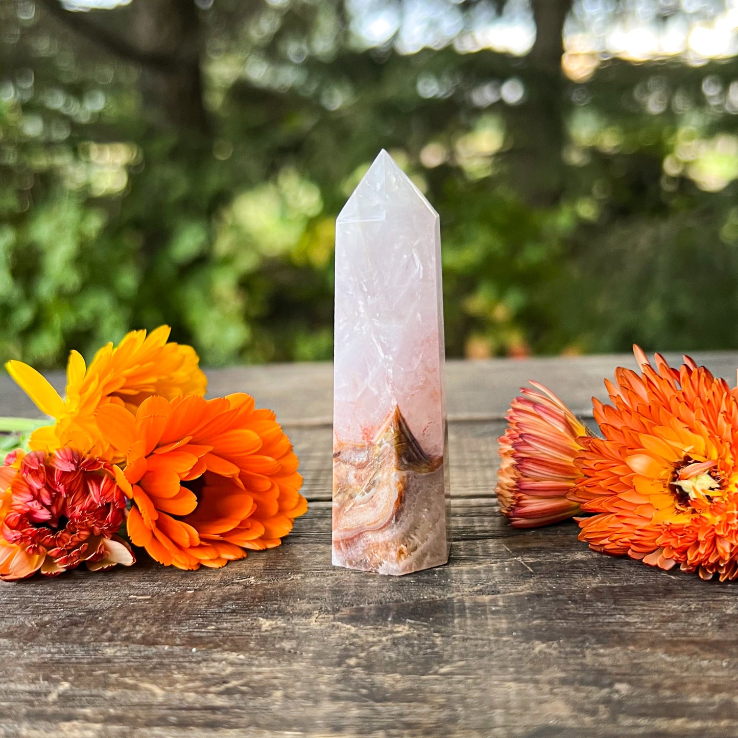 RARE Natural Amethyst Lace Agate Crystal Tower