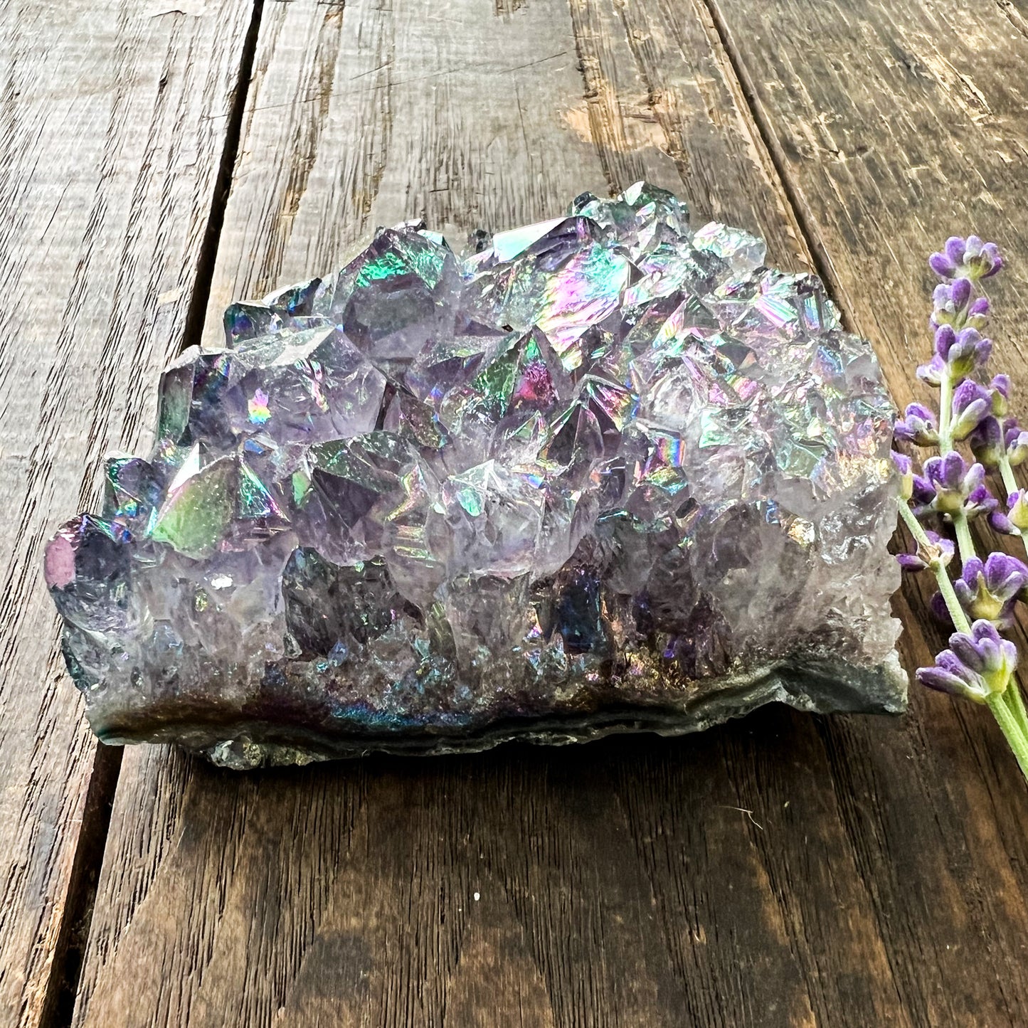 Angel Aura Amethyst Cluster - Crystal Gift - Crystal Healing -Third Eye Healing - Crown Chakra Healing