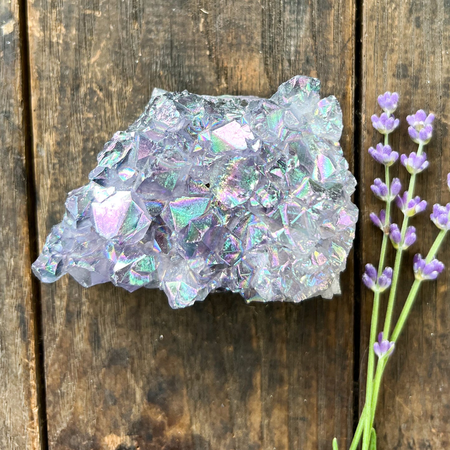 Angel Aura Amethyst Cluster - Crystal Gift - Crystal Healing -Third Eye Healing - Crown Chakra Healing