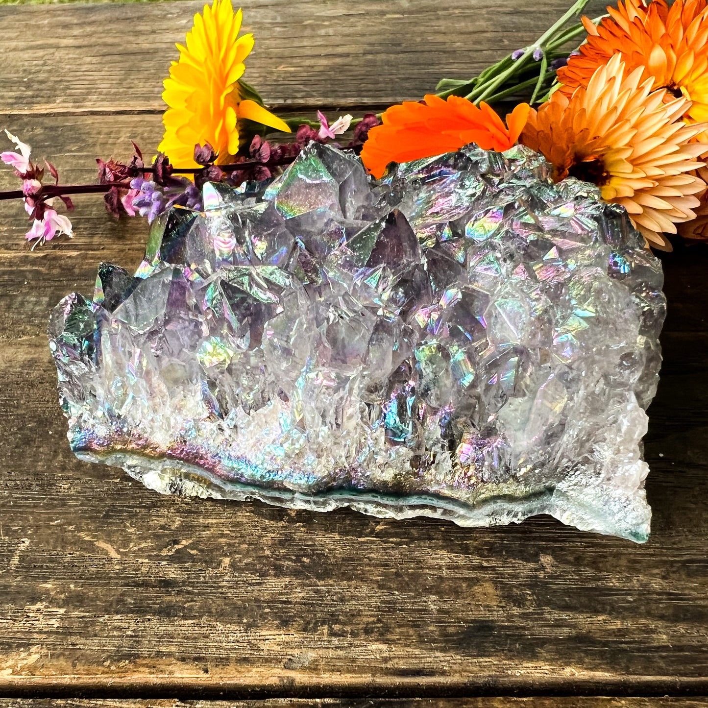 Angel Aura Amethyst Cluster - Crystal Gift - Crystal Healing -Third Eye Healing - Crown Chakra Healing