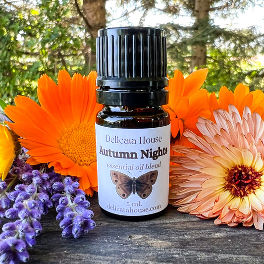 Autumn Nights Aromatherapy Diffuser Blend - Fall Essential Oil Blend - Fall Aromatherapy Blend - Autumn Diffuser Blend