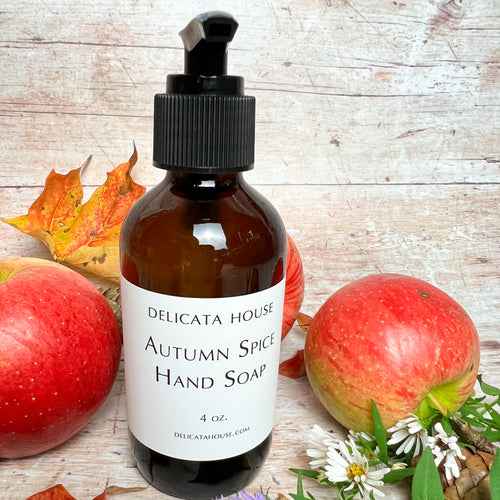 Hand Soap - Autumn Spice Liquid Hand Soap - Kitchen Hand Soap - Liquid Hand Soap for Her - Family Hand Soap - Aromatherapy Hand Soap - Wellness Gift
