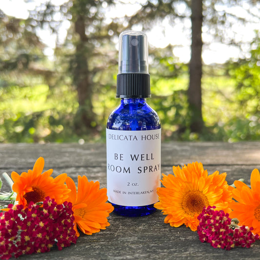 Be Well Room Spray - Clean and Clear Room Spray - Bright and Uplifting Room Spray with Grapefruit, Basil, and Tea Tree essential oils