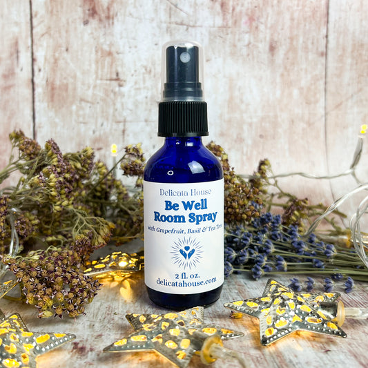 Be Well Room Spray - Clean and Clear Room Spray - Bright and Uplifting Room Spray with Grapefruit, Basil, and Tea Tree essential oils