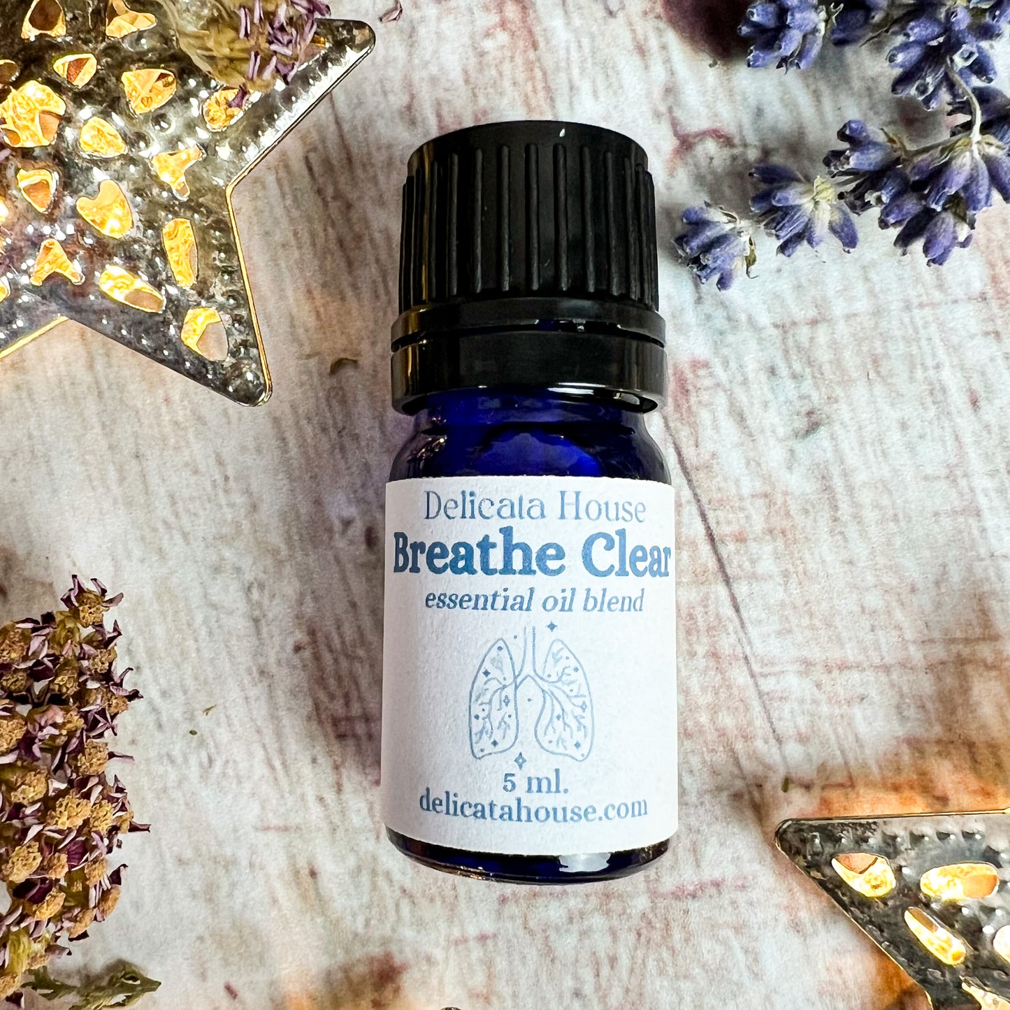 Breathe Clear Diffuser Blend - Respiratory Wellness Diffuser Blend - Essential Oils for Allergies - Essential Oil Blend for Respiratory Wellness